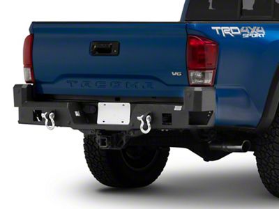 Fishbone Offroad Rear Bumper; Textured Black (16-23 Tacoma)