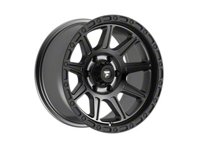 Fittipaldi Offroad FT104 Satin Anthracite with Satin Black Lip 6-Lug Wheel; 17x9; -12mm Offset (03-09 4Runner)