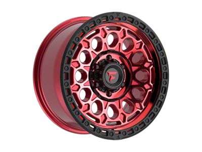 Fittipaldi Offroad FT101 Gloss Red with Machined Face, Red Tint and Satin Black Lip 6-Lug Wheel; 18x9; 18mm Offset (05-15 Tacoma)