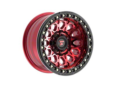 Fittipaldi Offroad FB153 Gloss Red Machined with Red Tint and Gloss Black Ring 6-Lug Wheel; 17x9; -15mm Offset (16-23 Tacoma)