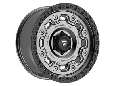 Fittipaldi Offroad FT100 Satin Anthracite with Satin Black Lip 6-Lug Wheel; 20x9; 18mm Offset (10-24 4Runner)