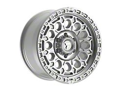 Fittipaldi Offroad FT101 Gloss Silver with Machined Face and Undercut 6-Lug Wheel; 18x9; 18mm Offset (21-26 Bronco, Excluding Raptor)