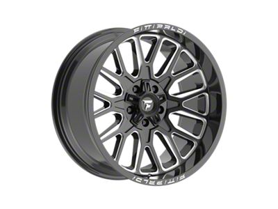 Fittipaldi Offroad FA18 Gloss Black Milled Wheel; 20x10; -19mm Offset (05-10 Jeep Grand Cherokee WK)