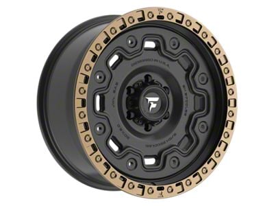 Fittipaldi Offroad FT100 Satin Black with Bronze Ring 6-Lug Wheel; 20x9; 18mm Offset (04-15 Titan)