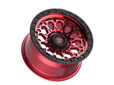 Fittipaldi Offroad FT101 Machined with Red Tint 6-Lug Wheel; 17x9; -12mm Offset (25-26 4Runner)