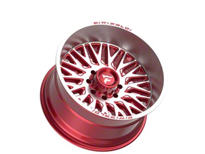 Fittipaldi Offroad FA07 Gloss Red Machined 6-Lug Wheel; 26x12; -44mm Offset (21-25 Bronco, Excluding Raptor)
