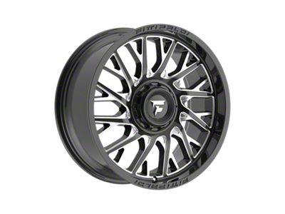 Fittipaldi Offroad FA08 Gloss Black Milled 6-Lug Wheel; 20x9; 18mm Offset (22-25 Bronco Raptor)