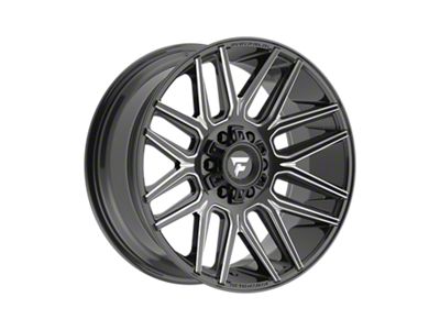 Fittipaldi Offroad FA14 Gloss Black Milled 6-Lug Wheel; 20x9; 0mm Offset (22-25 Bronco Raptor)