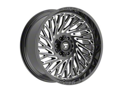 Fittipaldi Offroad FA15 Gloss Black Milled 6-Lug Wheel; 22x10; -19mm Offset (22-25 Bronco Raptor)
