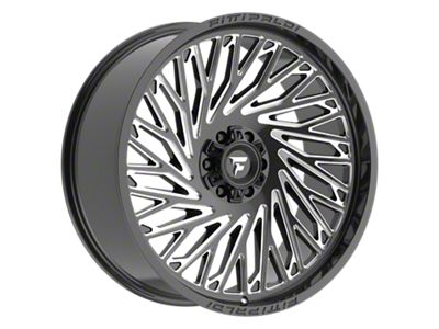 Fittipaldi Offroad FA15 Gloss Black Milled 6-Lug Wheel; 24x10; 0mm Offset (22-25 Bronco Raptor)