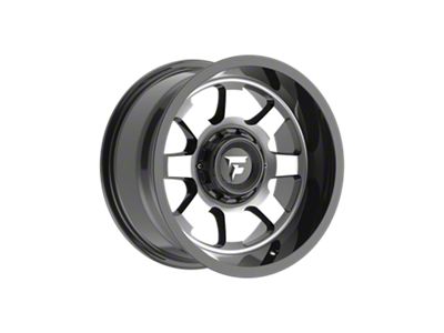 Fittipaldi Offroad FA16 Gloss Black Machined 6-Lug Wheel; 17x9; -12mm Offset (22-25 Bronco Raptor)