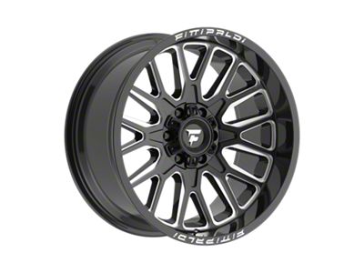 Fittipaldi Offroad FA18 Gloss Black Milled 6-Lug Wheel; 20x10; -19mm Offset (22-25 Bronco Raptor)