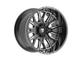 Fittipaldi Offroad FA18 Gloss Black Milled 6-Lug Wheel; 20x12; -44mm Offset (22-26 Bronco Raptor)
