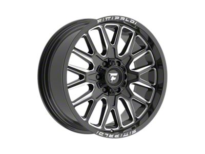 Fittipaldi Offroad FA18 Gloss Black Milled 6-Lug Wheel; 20x9; 18mm Offset (22-25 Bronco Raptor)