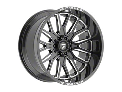 Fittipaldi Offroad FA18 Gloss Black Milled 6-Lug Wheel; 22x12; -44mm Offset (22-25 Bronco Raptor)