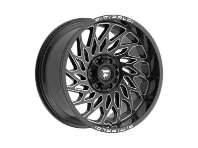 Fittipaldi Offroad FA20 Gloss Black Milled 6-Lug Wheel; 20x10; -19mm Offset (22-25 Bronco Raptor)