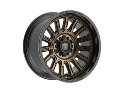 Fittipaldi Offroad FA24 Gloss Bronze with Gloss Black Lip 6-Lug Wheel; 20x10; -19mm Offset (22-25 Bronco Raptor)
