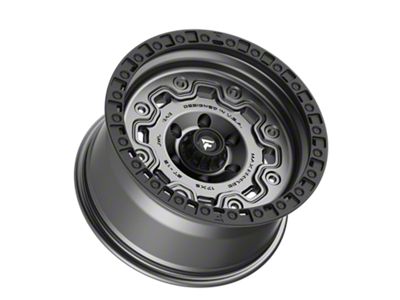 Fittipaldi Offroad FT100 Satin Anthracite with Black Ring 6-Lug Wheel; 17x9; -12mm Offset (21-25 Bronco, Excluding Raptor)