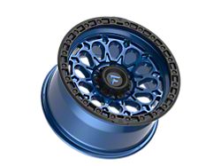 Fittipaldi Offroad FT101 Satin Blue with Black Ring 6-Lug Wheel; 17x9; -12mm Offset (21-25 Bronco, Excluding Raptor)