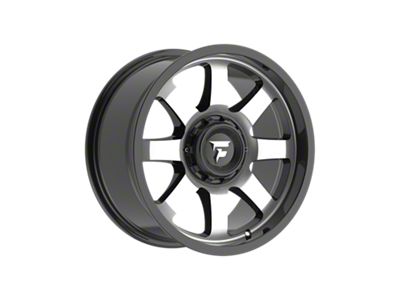 Fittipaldi Offroad FA16 Gloss Black Machined Wheel; 18x9; 12mm Offset (84-01 Jeep Cherokee XJ)