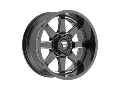Fittipaldi Offroad FA16 Gloss Black Milled Wheel; 20x10; -25mm Offset (84-01 Jeep Cherokee XJ)