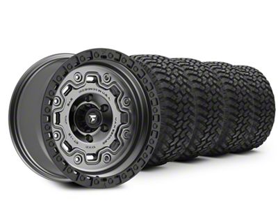 17x9 Fittipaldi Offroad FT100 & 34in NITTO Mud-Terrain Trail Grappler M/T Tire Package (20-25 Jeep Gladiator JT)