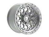 Fittipaldi Offroad FT101 Gloss Silver Machined Wheel; 17x9; -12mm Offset (05-10 Jeep Grand Cherokee WK, Excluding SRT8)