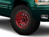 Fittipaldi Offroad FT101 Gloss Black Machined with Red Tint Wheel; 17x9; -12mm Offset (99-04 Jeep Grand Cherokee WJ)