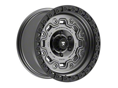 Fittipaldi Offroad FT100 Satin Anthracite Wheel; 17x9; -12mm Offset (18-25 Jeep Wrangler JL)
