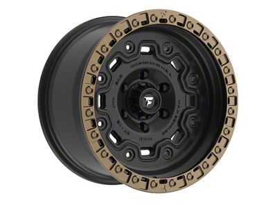 Fittipaldi Offroad FT100 Satin Black Wheel; 17x9; -12mm Offset (18-25 Jeep Wrangler JL)