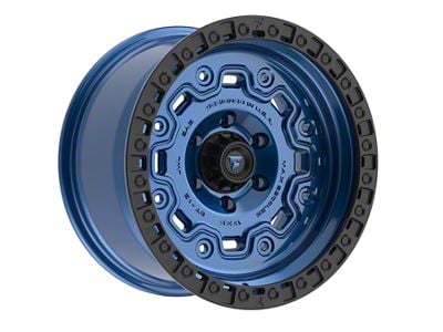 Fittipaldi Offroad FT100 Satin Blue Wheel; 17x9; -12mm Offset (07-18 Jeep Wrangler JK)