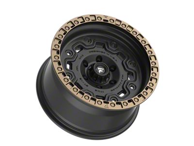 Fittipaldi Offroad FT100 Satin Black with Bronze Ring 6-Lug Wheel; 17x9; -12mm Offset (16-23 Tacoma)