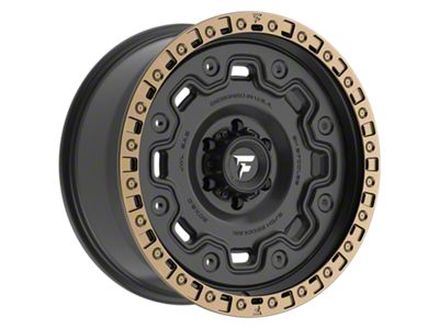 Fittipaldi Offroad FT100 Satin Black with Bronze Ring 6-Lug Wheel; 20x9; 18mm Offset (22-25 Tundra)