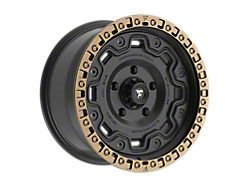 Fittipaldi Offroad FT100 Satin Black with Bronze Ring 5-Lug Wheel; 18x9; 18mm Offset (14-21 Tundra)