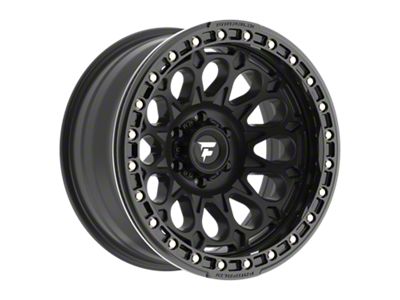 Fittipaldi Offroad FB153 Satin Black with Gloss Black Forged Ring 6-Lug Wheel; 20x10; -38mm Offset (24-25 Tacoma)