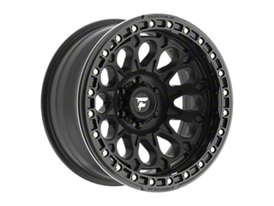 Fittipaldi Offroad FB153 Satin Black with Gloss Black Forged Ring 6-Lug Wheel; 20x10; -38mm Offset (17-24 Titan)