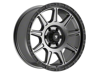Fittipaldi Offroad FT104 Satin Anthracite with Satin Black Lip 6-Lug Wheel; 20x9; 18mm Offset (16-24 Titan XD)