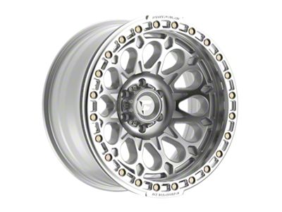 Fittipaldi Offroad FB153 Gloss Silver Machined with Machined Ring 6-Lug Wheel; 20x10; -38mm Offset (22-25 Tundra)