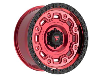 Fittipaldi Offroad FT100 Gloss Red with Machined Face, Red Tint and Satin Black Lip 6-Lug Wheel; 20x9; 18mm Offset (22-25 Tundra)