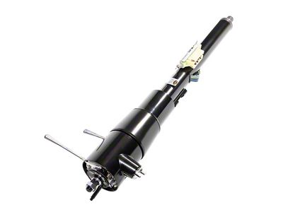 Flaming River Floor Shift Key Tilt Steering Column; Black (79-86 Jeep CJ7)