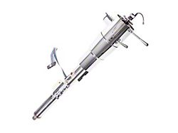 Flaming River Floor Shift Key Tilt Steering Column; Polished (79-86 Jeep CJ7)