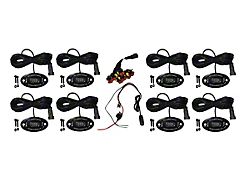 Flashtech XL White 24-LED Rock Light Kit; 8-Piece (Universal; Some Adaptation May Be Required)