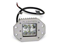 Flashtech 6-LED Flush Mount Cube Fog Light; White Housing (Universal; Some Adaptation May Be Required)