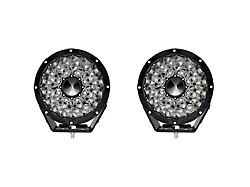 Flashtech 8.50-Inch Laser Round LED Off-Road Lights; Combo Beam (Universal; Some Adaptation May Be Required)