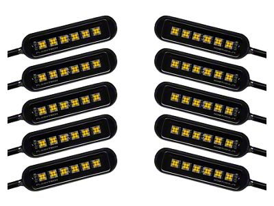 Flashtech Magnetic Mini6 White Rock Light Kit; 10-Piece (Universal; Some Adaptation May Be Required)