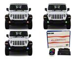 Flashtech V.3 Fusion Color Change LED Halo Fog Light Kit; RGB (20-26 Jeep Gladiator JT)