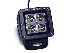 Flashtech 4-Inch LED Cube Light; Black Housing (Universal; Some Adaptation May Be Required)