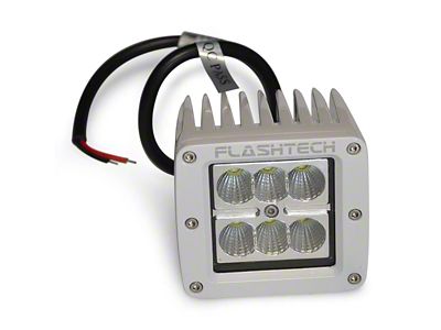 Flashtech 6-LED Cube Fog Light; White Housing (Universal; Some Adaptation May Be Required)