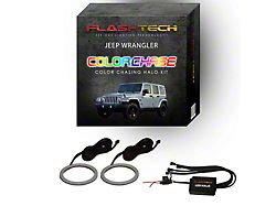 Flashtech ColorChase LED Halo Fog Light Kit; RGB (97-18 Jeep Wrangler TJ & JK)