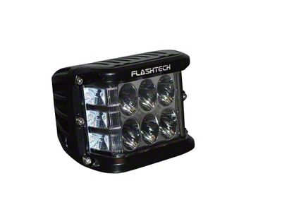 Flashtech LED Side Shooter Cube Light; Black Housing (Universal; Some Adaptation May Be Required)